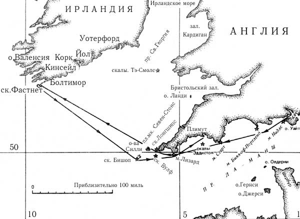 Рис. 21. Дистанция Фастнетской гонки.